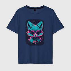 Мужская футболка оверсайз Whimsical Fox