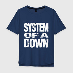 Футболка оверсайз мужская SoD - System of a Down, цвет: тёмно-синий
