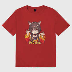 Мужская футболка оверсайз Megu nyan