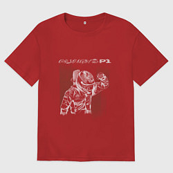 Мужская футболка оверсайз Always P1 - пилот Ф1