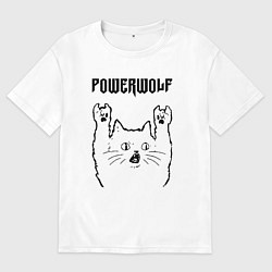 Мужская футболка оверсайз Powerwolf - rock cat