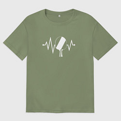 Мужская футболка оверсайз Пинг-понг в моем сердце