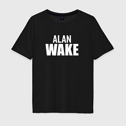 Футболка оверсайз мужская Alan Wake logo, цвет: черный