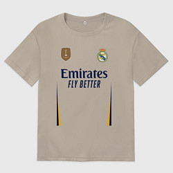 Мужская футболка оверсайз Винисиус Жуниор ФК Реал Мадрид форма 2324 домашняя