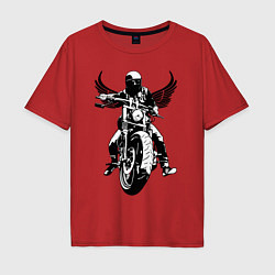 Мужская футболка оверсайз Biker wings