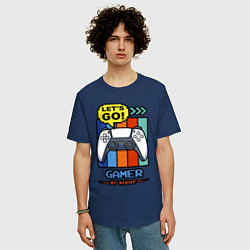 Футболка оверсайз мужская Gamer by night, цвет: тёмно-синий — фото 2