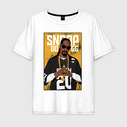 Мужская футболка оверсайз Snoop dogg с цепями