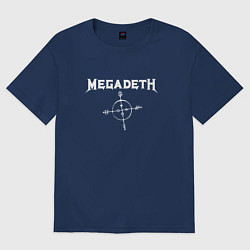 Футболка оверсайз мужская Megadeth: Cryptic Writings, цвет: тёмно-синий