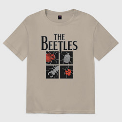 Футболка оверсайз мужская Beetles, цвет: миндальный