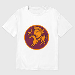 Футболка оверсайз мужская Свебы Total War: Rome II, цвет: белый