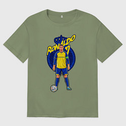 Мужская футболка оверсайз Криштиану Роналду 7 Аль Наср