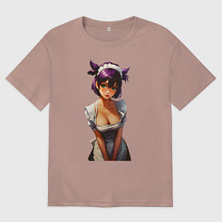 Мужская футболка оверсайз Лена служанка из Бесконечного лета