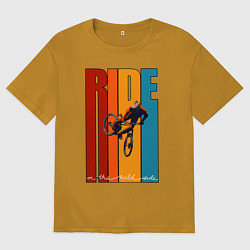 Мужская футболка оверсайз MTB - ride