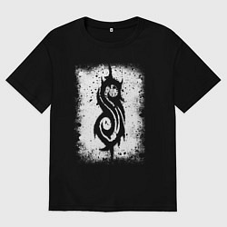 Мужская футболка оверсайз Slipknot logo