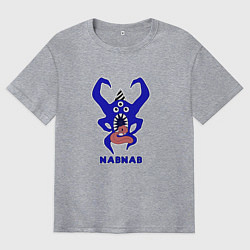 Мужская футболка оверсайз Nabnab - паук без фона