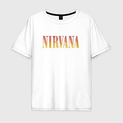 Мужская футболка оверсайз Nirvana logo