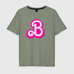 Мужская футболка оверсайз Б - значит Барби