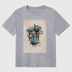 Мужская футболка оверсайз Machinarium