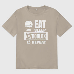 Мужская футболка оверсайз Роблокс на повторе