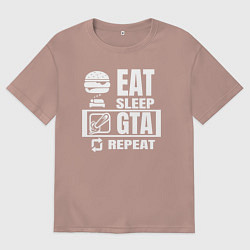 Мужская футболка оверсайз GTA на повторе