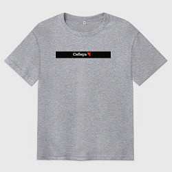 Мужская футболка оверсайз Сибирь регионы России