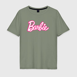 Мужская футболка оверсайз Барби Фильм Логотип