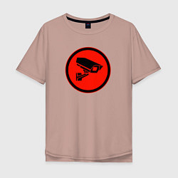 Мужская футболка оверсайз Skibidi toilet Камера