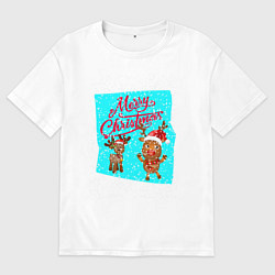 Футболка оверсайз мужская Новый год уже скоро, цвет: белый