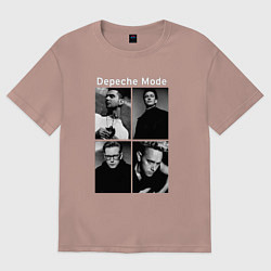 Футболка оверсайз мужская Depeche Mode Violator 2, цвет: пыльно-розовый
