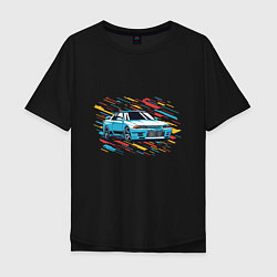 Мужская футболка оверсайз Nissan Skyline R32 GTR