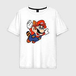 Мужская футболка оверсайз Марио летит