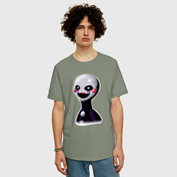 Футболка оверсайз мужская FNAF Марионетка, цвет: авокадо — фото 2