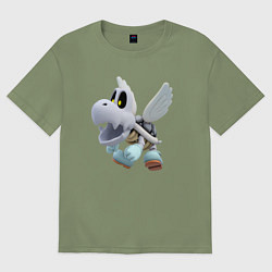 Футболка оверсайз мужская Купа-скелет, цвет: авокадо