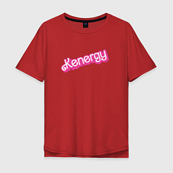 Мужская футболка оверсайз Kenergy - в ретро стиле барби
