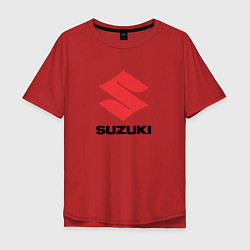 Футболка оверсайз мужская Suzuki sport auto, цвет: красный