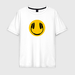 Мужская футболка оверсайз Smile headphones