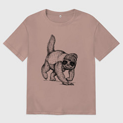 Мужская футболка оверсайз Медоед на стиле