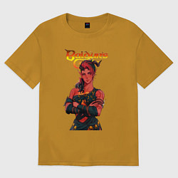 Мужская футболка оверсайз Карлах - врата балдура