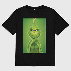 Мужская футболка оверсайз Коварный Гринч похититель Рождества