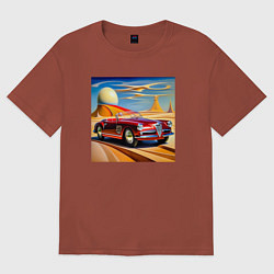 Мужская футболка оверсайз Альфа Ромео в стиле