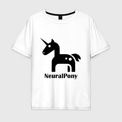 Мужская футболка оверсайз Neural Pony