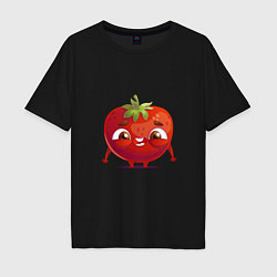 Мужская футболка оверсайз Милая помидорка