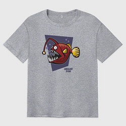 Футболка оверсайз мужская Морской чёрт, цвет: меланж