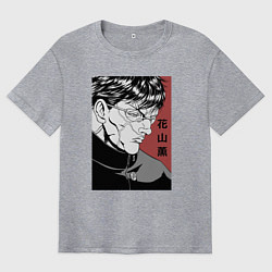 Футболка оверсайз мужская Ханаяма, цвет: меланж