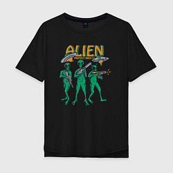 Мужская футболка оверсайз Alien area