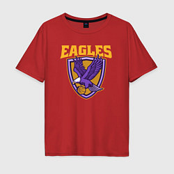 Мужская футболка оверсайз Eagles basketball