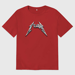 Мужская футболка оверсайз Иван в стиле группы Металлика