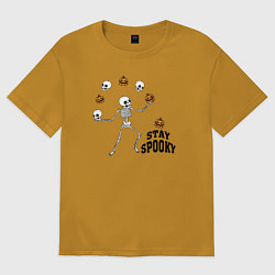 Мужская футболка оверсайз Stay spooky