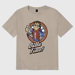 Футболка оверсайз мужская Vault future, цвет: миндальный