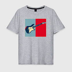 Мужская футболка оверсайз Guitar play